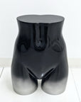 MANNEQUIN UPCYCLE 42 SIDE TABLE STOOL BLACK & SILVER GRADATION