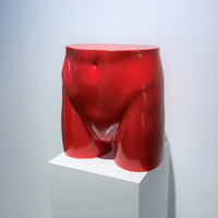 MANNEQUIN UPCYCLE 38 ART SERIES BRUSH TEXTURE RED