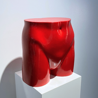 MANNEQUIN UPCYCLE 38 ART SERIES BRUSH TEXTURE RED