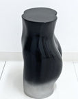 MANNEQUIN UPCYCLE 42 SIDE TABLE STOOL BLACK & SILVER GRADATION