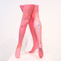 MANNEQUIN UPCYCLE 39 ART FURNITURE TABLE DOODLE