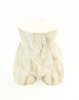 MANNEQUIN UPCYCLE 53 Side Table Stool MARVLE WHITE×BROWN