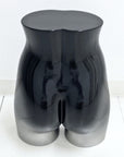 MANNEQUIN UPCYCLE 42 SIDE TABLE STOOL BLACK & SILVER GRADATION