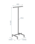 Slim design hanger rack, copper plated