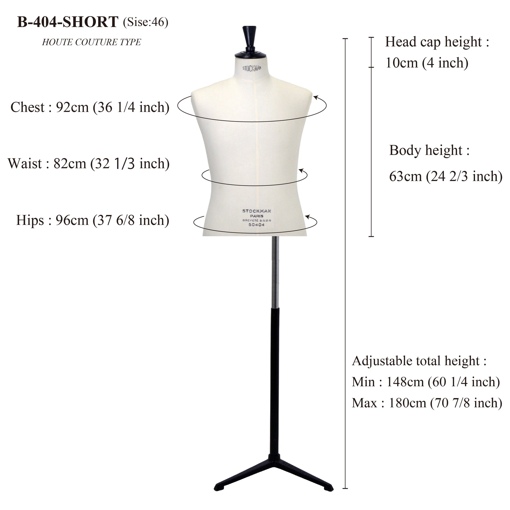 STOCKMAN B404 MENS: HOUTE COUTURE TYPE