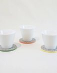 服からできた新素材コースター PANECO® パネコ コースター3枚SET Φ9cm 5.5mm厚 MONOTONE / COLOR
