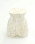 MANNEQUIN UPCYCLE 53 Side Table Stool MARVLE WHITE×BROWN