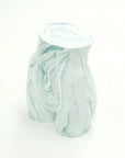 MANNEQUIN UPCYCLE 52 Side table and stool MARVLE WHITE×TURQUOISE