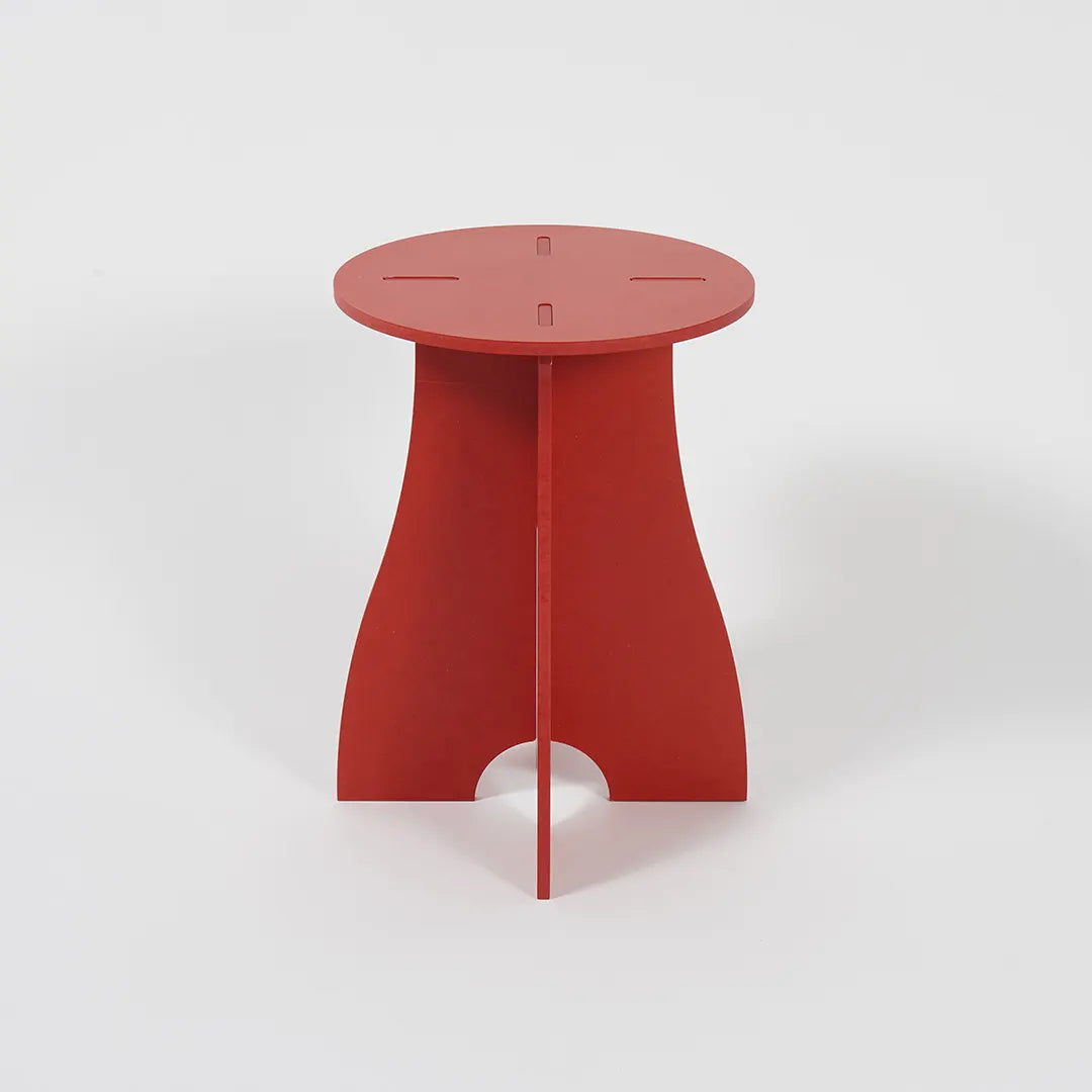 VIVIDNESS Assembled Stool RED
