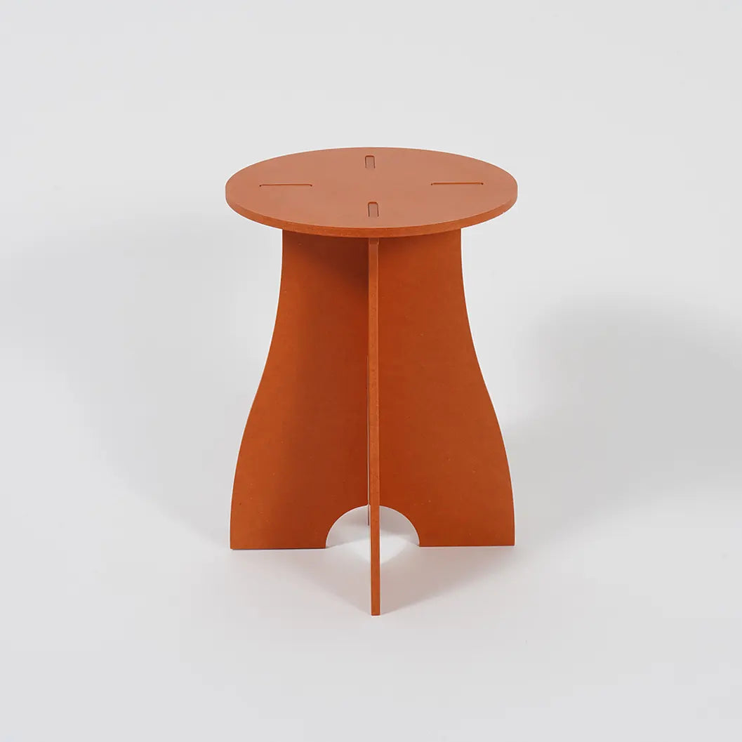 VIVIDNESS Assembled Stool ORANGE