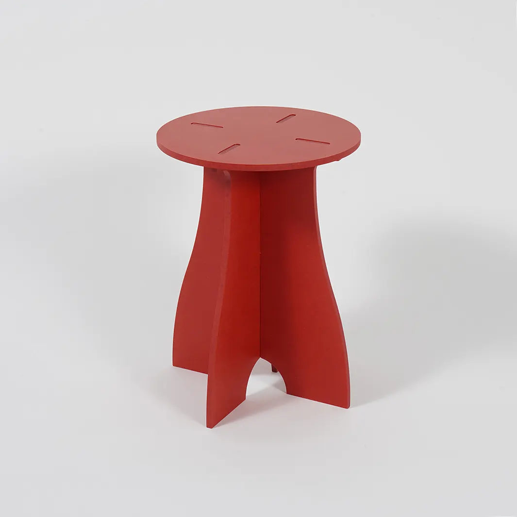 VIVIDNESS Assembled Stool RED