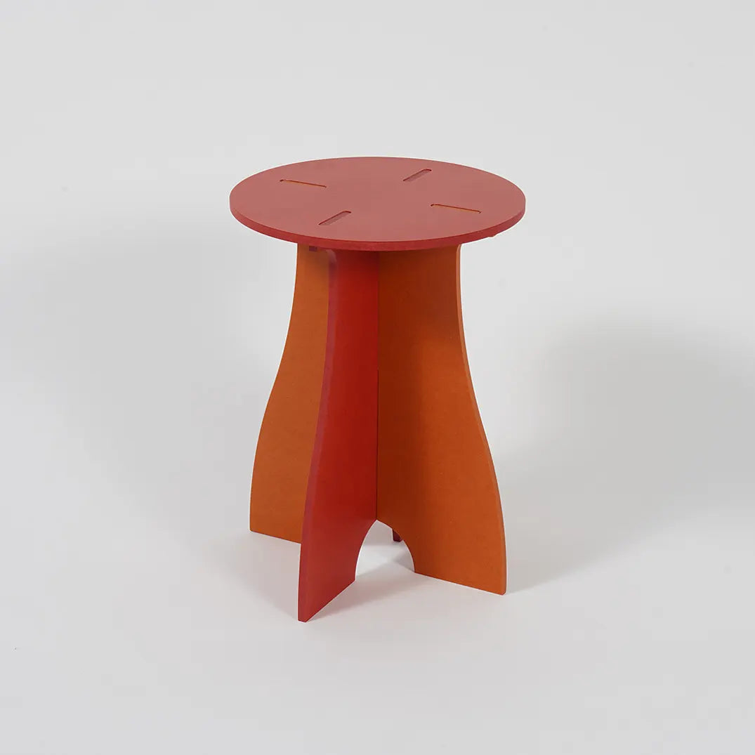 VIVIDNESS Assembled Stool RED