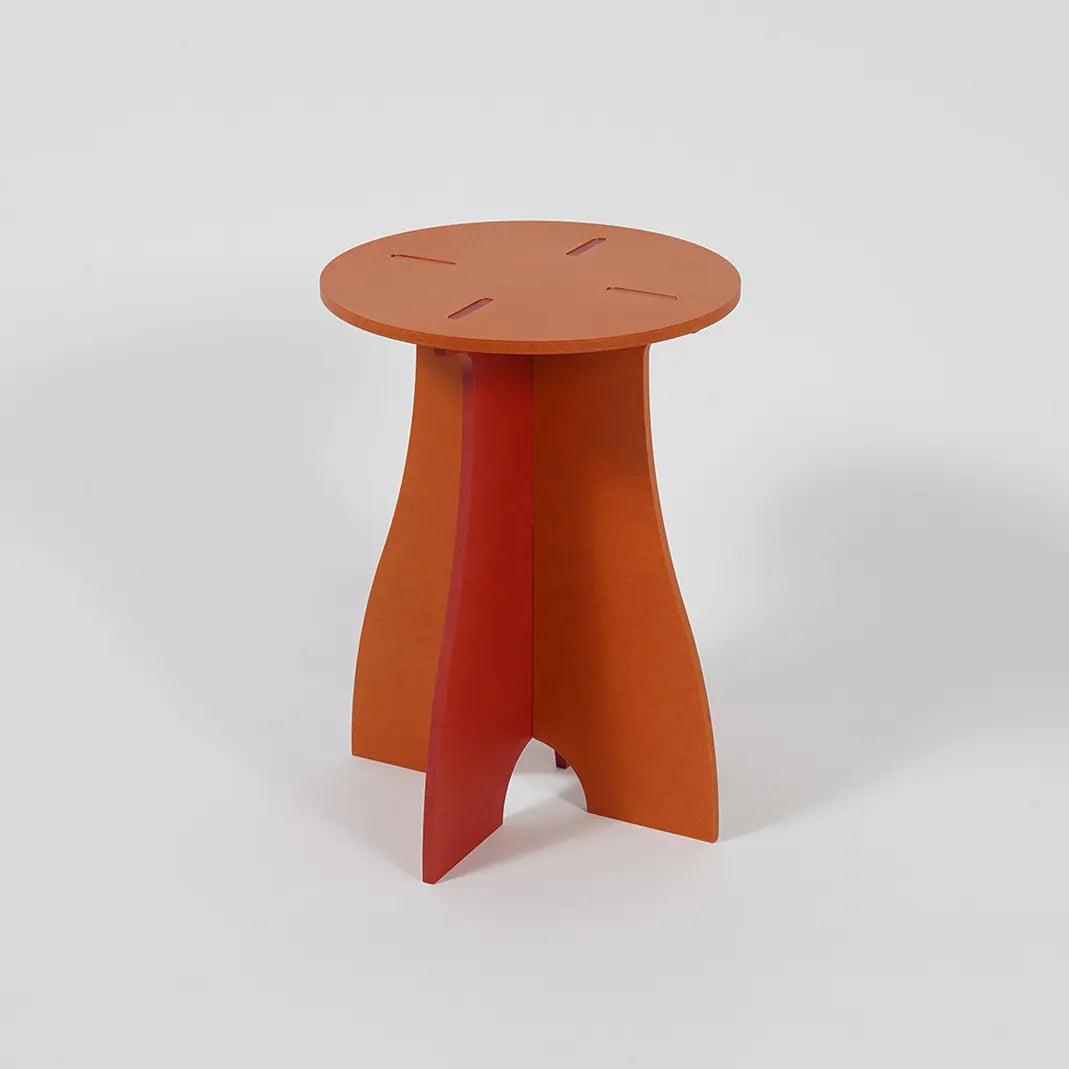 VIVIDNESS Assembled Stool ORANGE