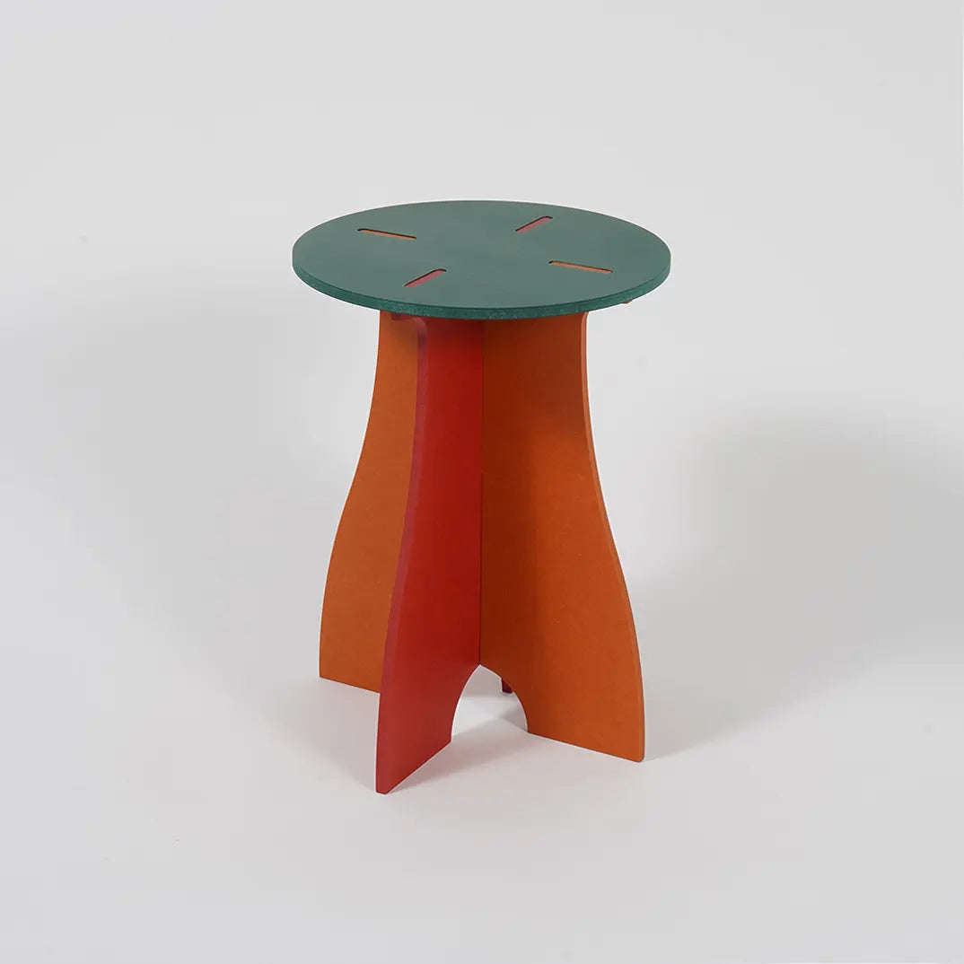 VIVIDNESS Assembled Stool GREEN