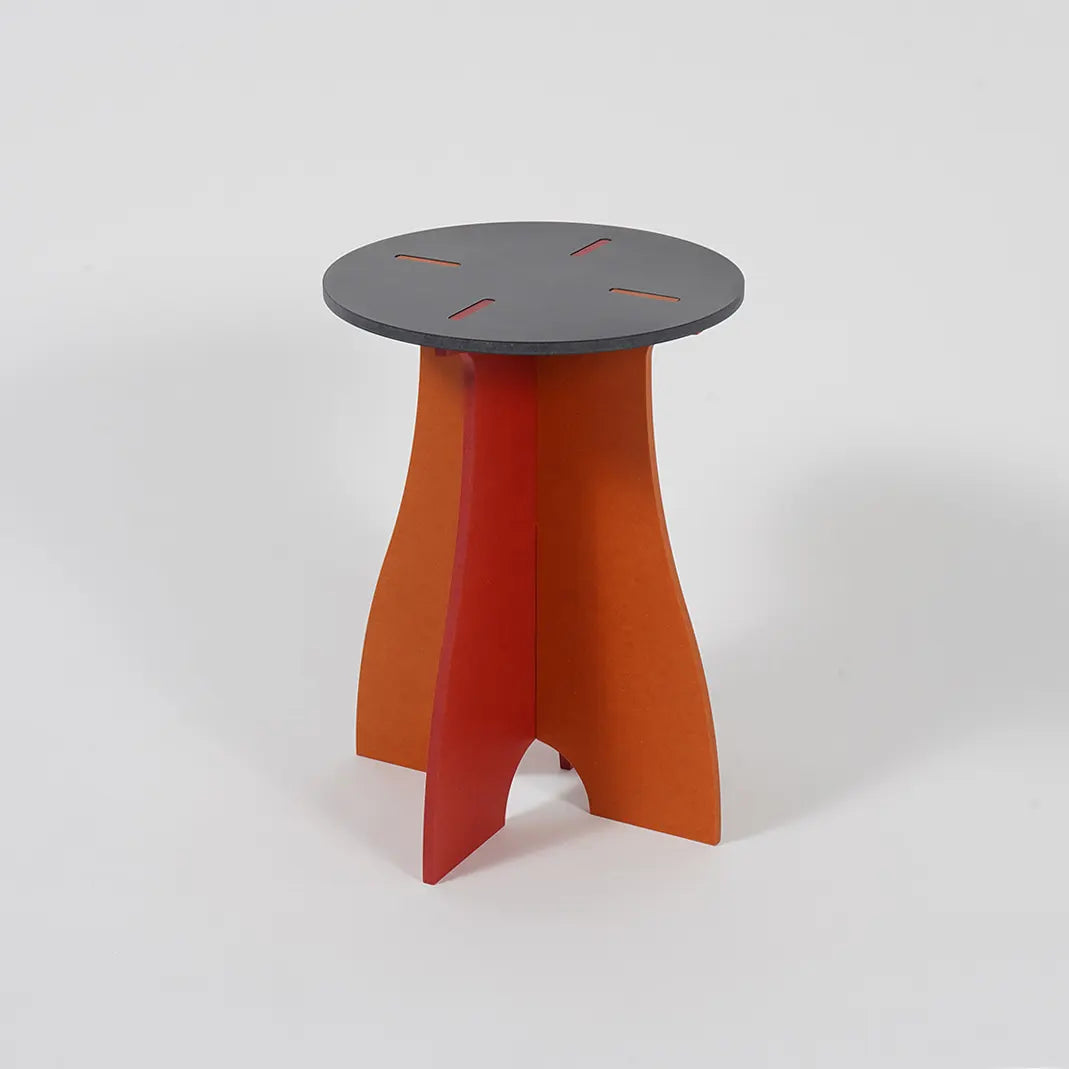 VIVIDNESS Assembled Stool GRAY