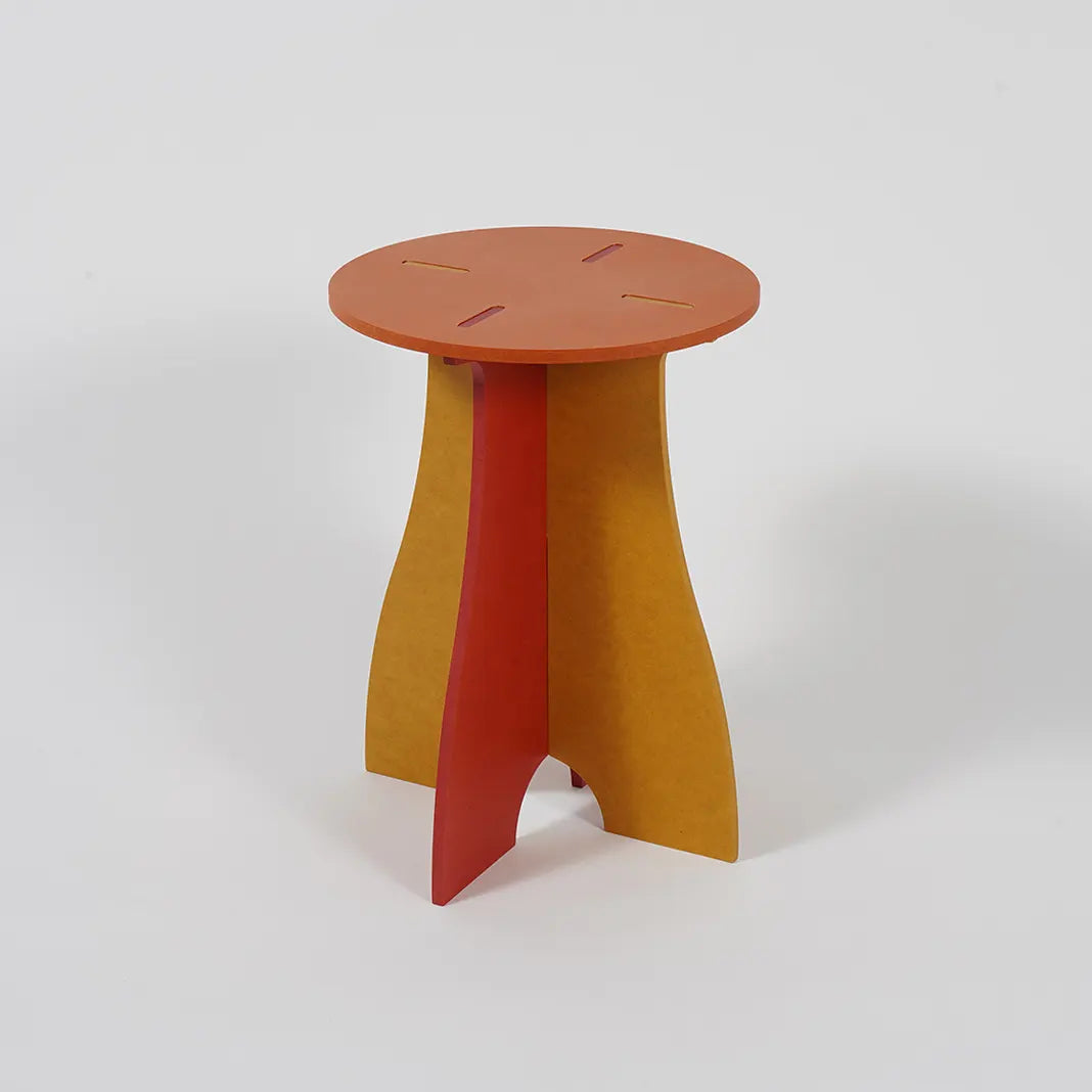 VIVIDNESS Assembled Stool ORANGE
