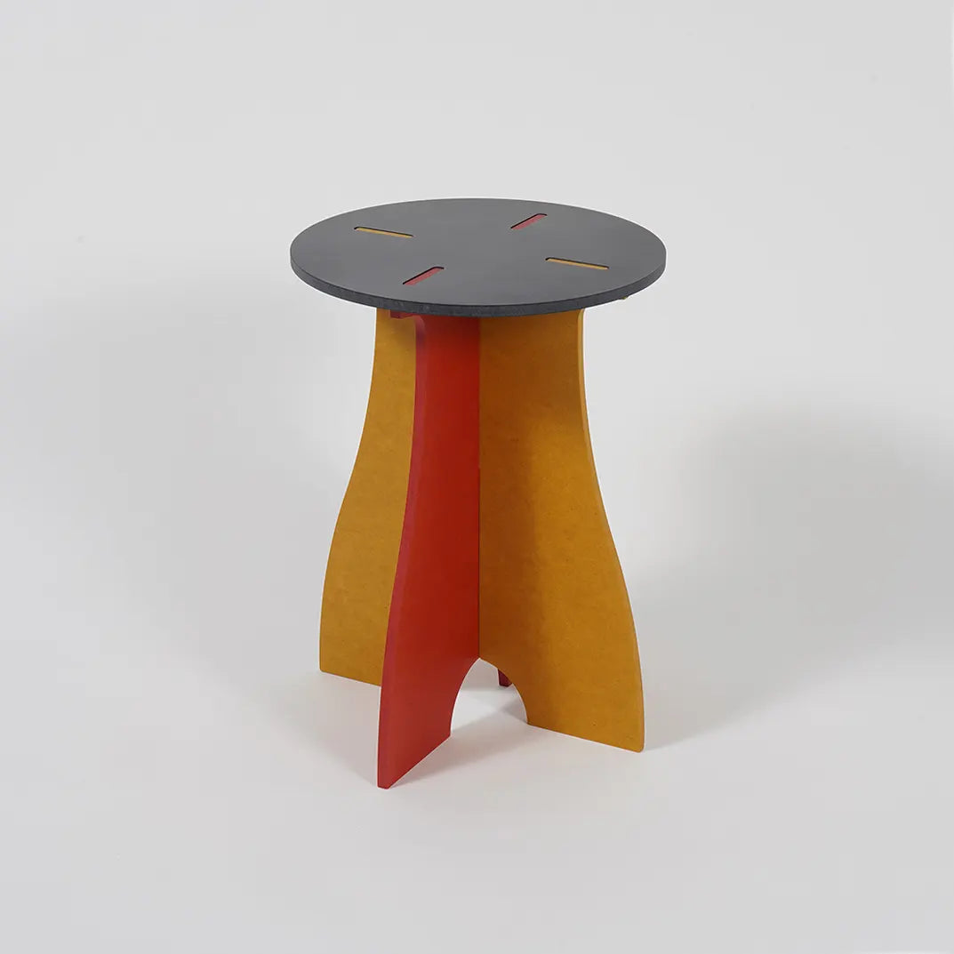 VIVIDNESS Assembled Stool GRAY
