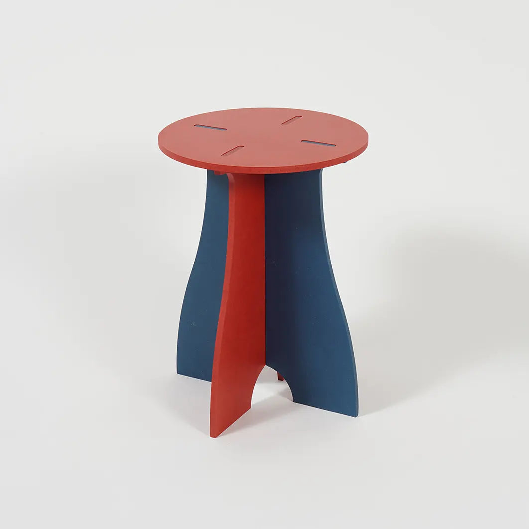 VIVIDNESS Assembled Stool RED