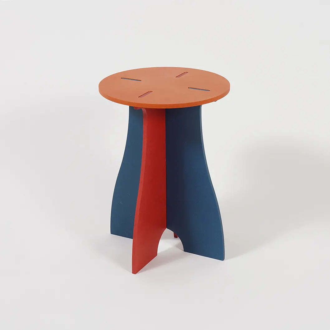 VIVIDNESS Assembled Stool ORANGE