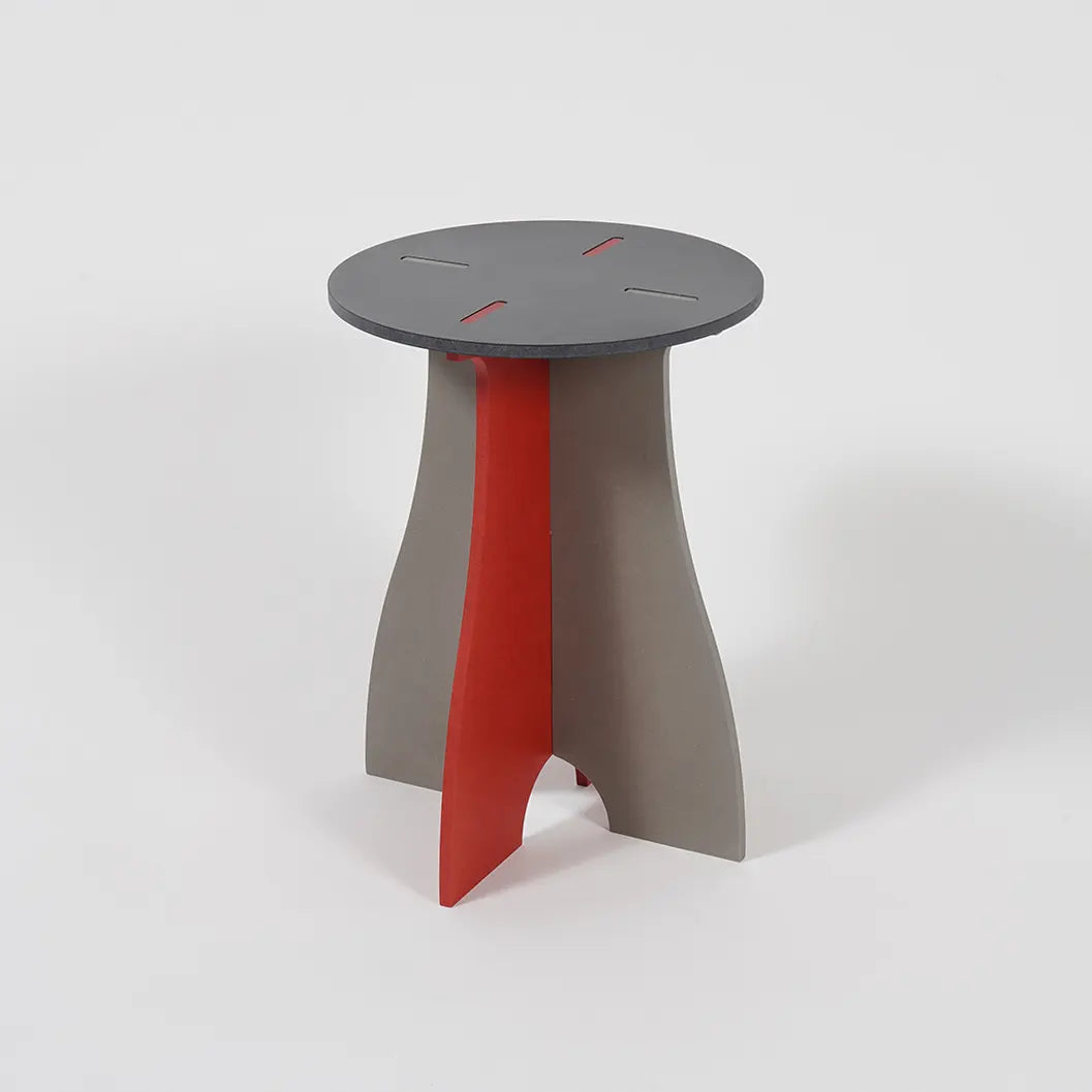 VIVIDNESS Assembled Stool GRAY