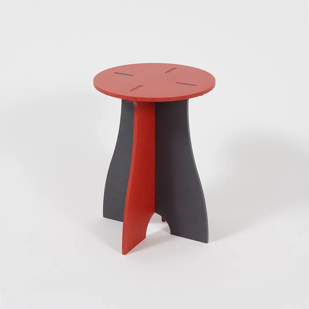 VIVIDNESS Assembled Stool RED