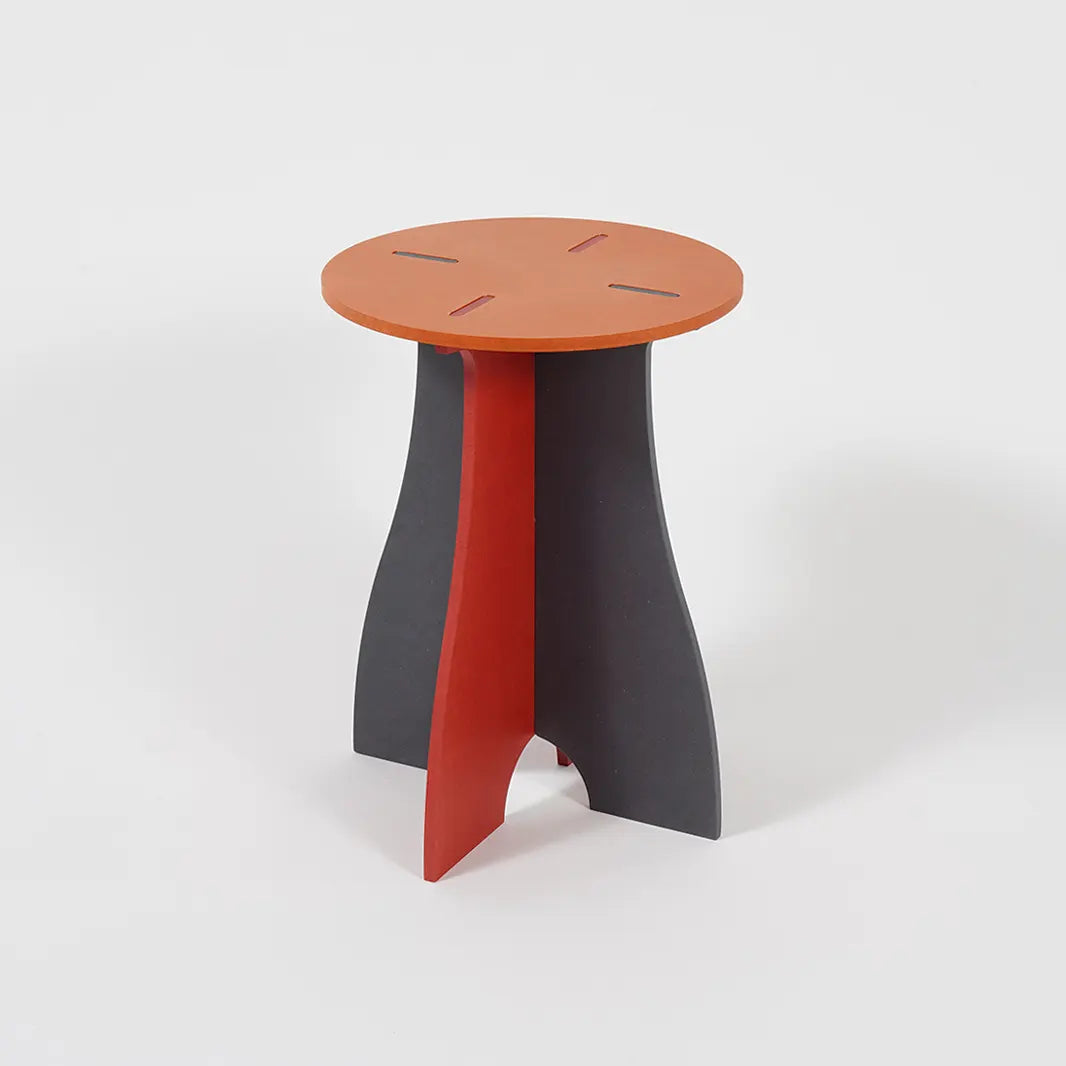 VIVIDNESS Assembled Stool ORANGE