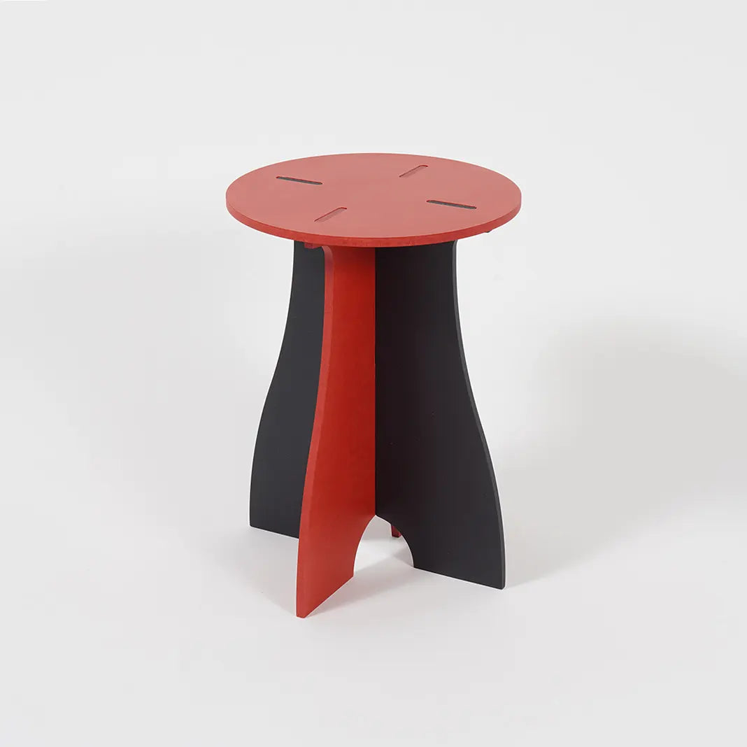 VIVIDNESS Assembled Stool RED
