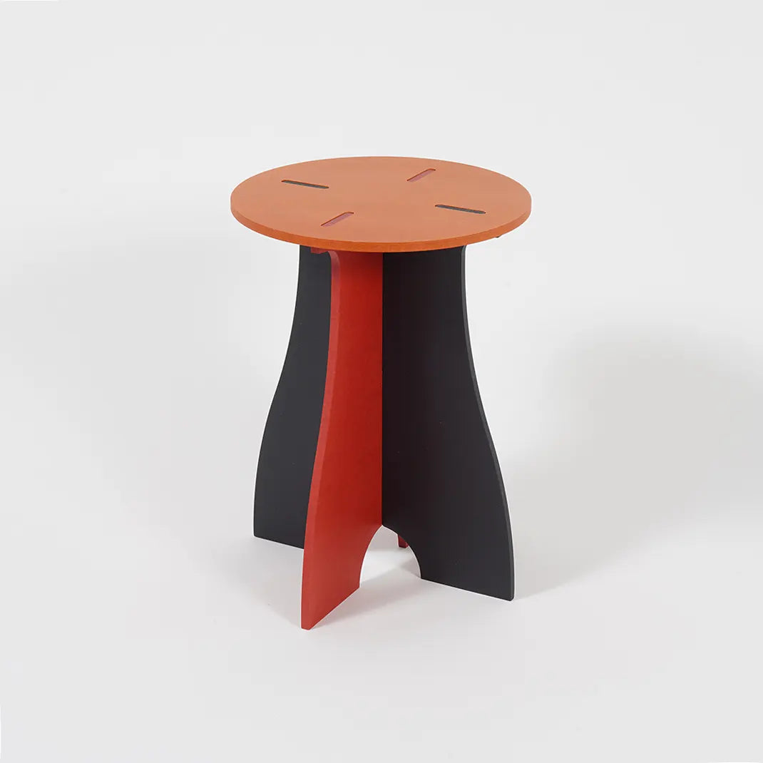 VIVIDNESS Assembled Stool ORANGE