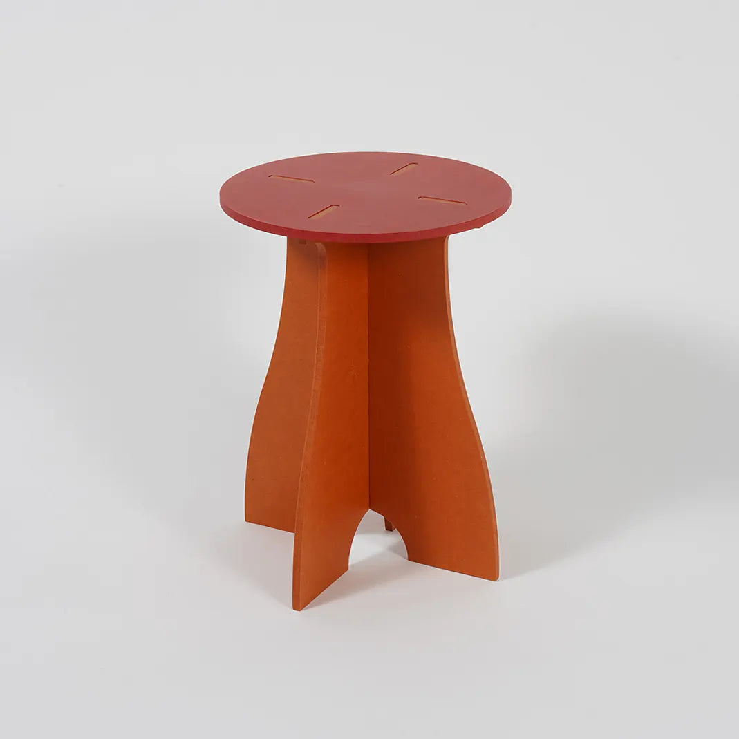 VIVIDNESS Assembled Stool RED