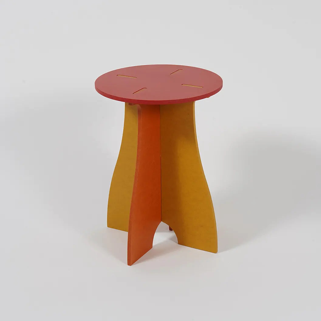 VIVIDNESS Assembled Stool RED