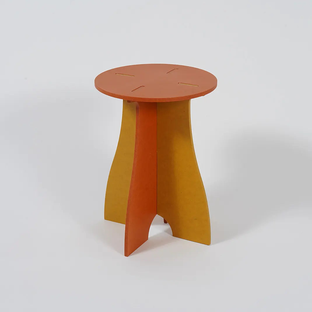 VIVIDNESS Assembled Stool ORANGE