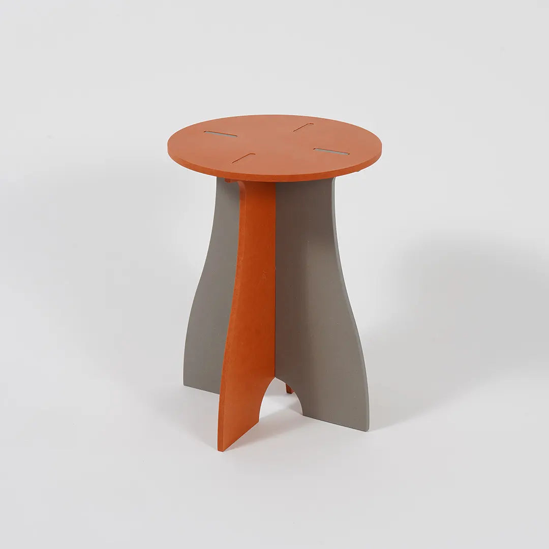 VIVIDNESS Assembled Stool ORANGE