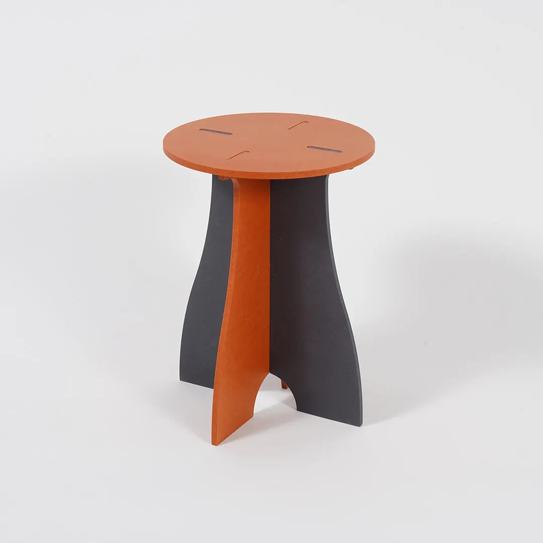 VIVIDNESS Assembled Stool ORANGE