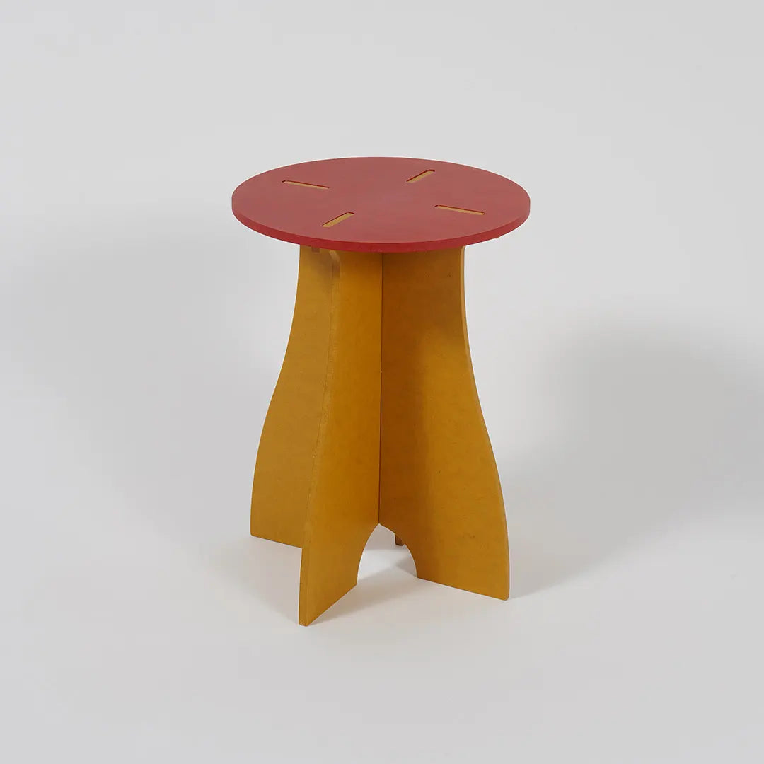 VIVIDNESS Assembled Stool RED