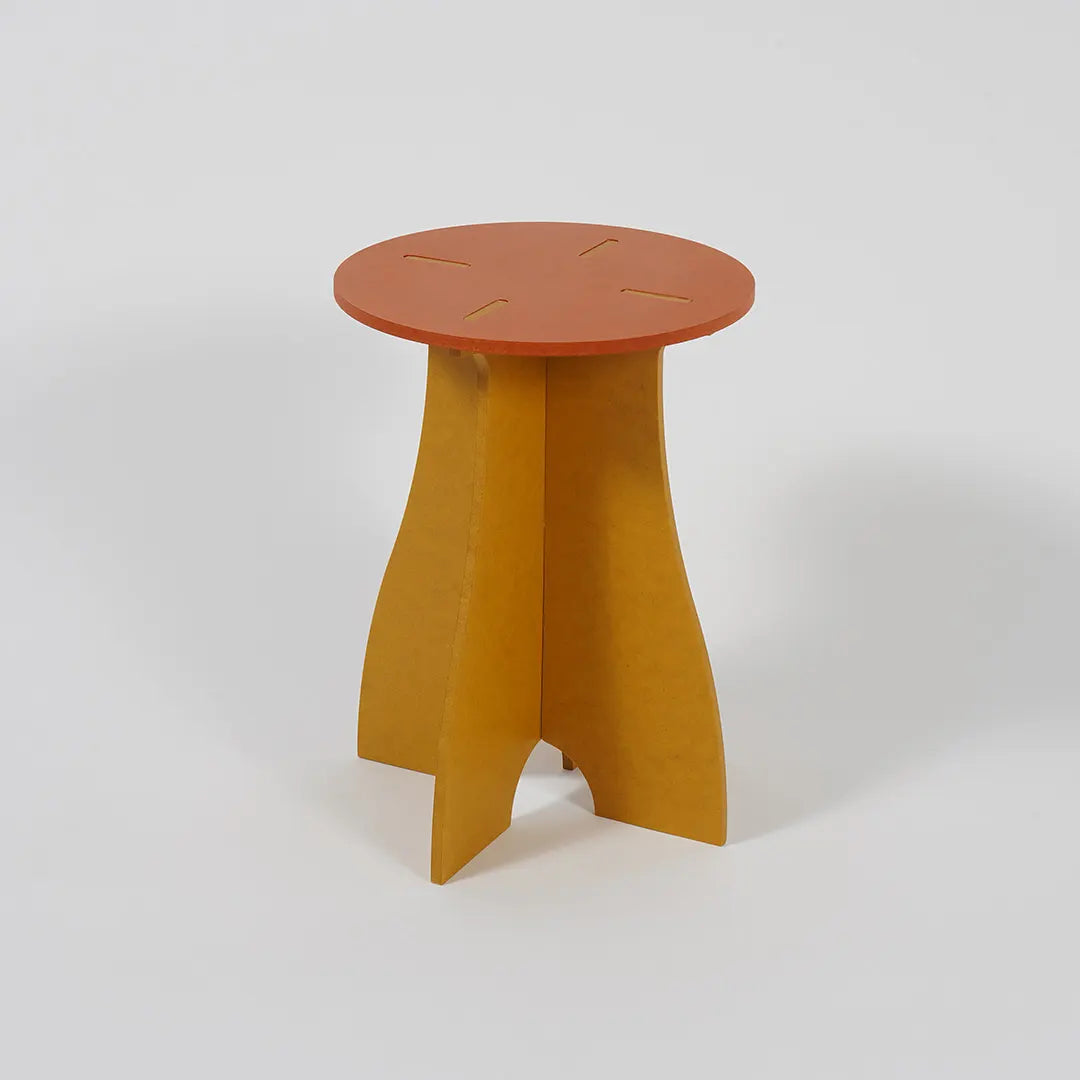 VIVIDNESS Assembled Stool ORANGE