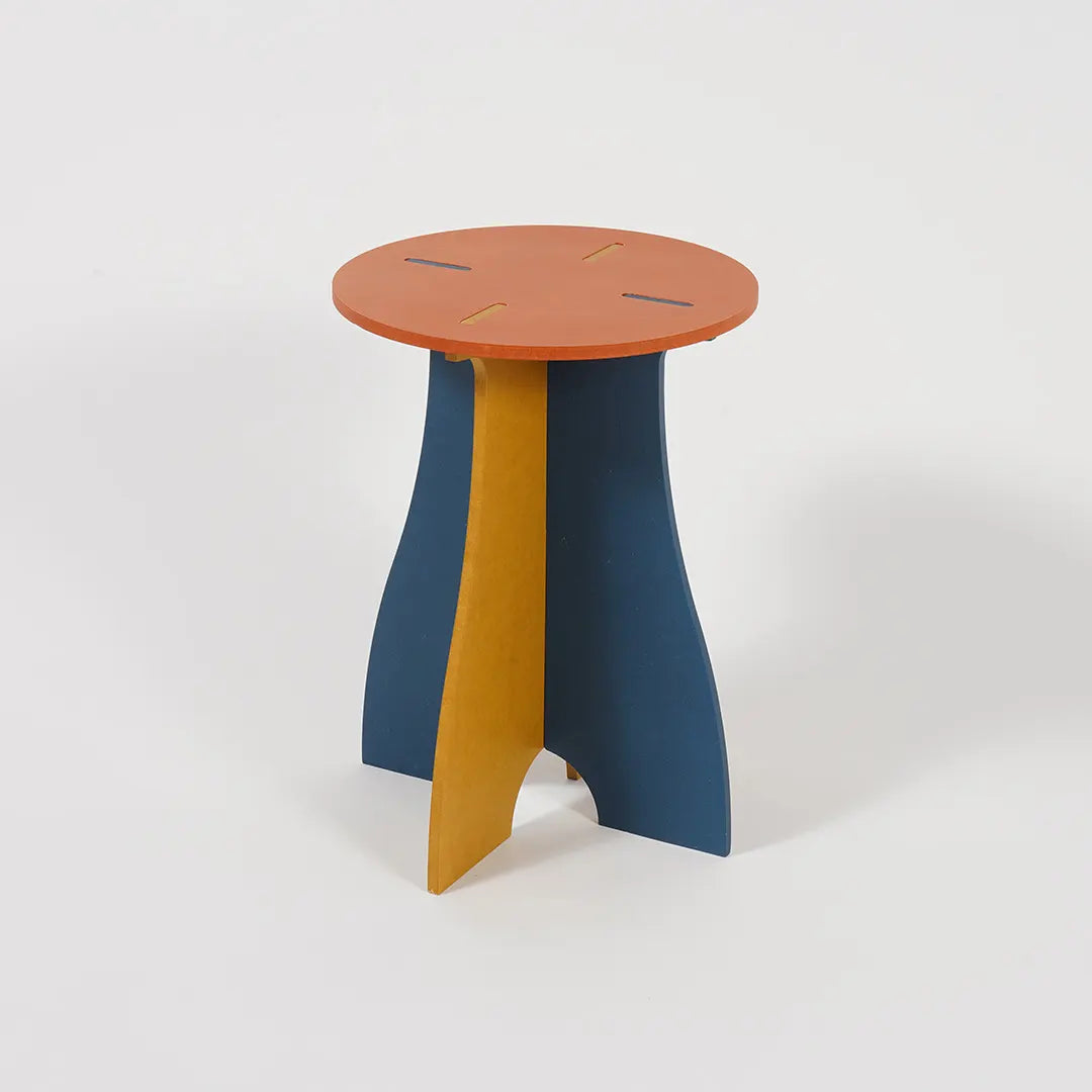 VIVIDNESS Assembled Stool ORANGE