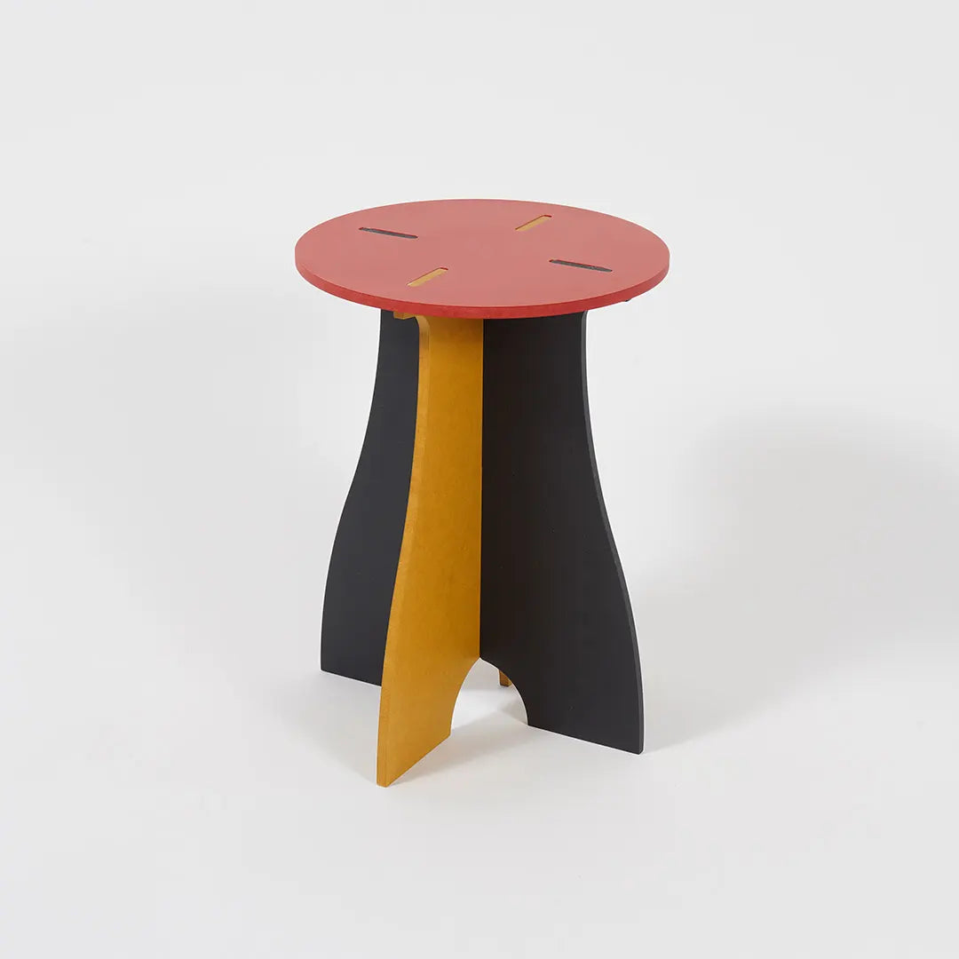 VIVIDNESS Assembled Stool RED
