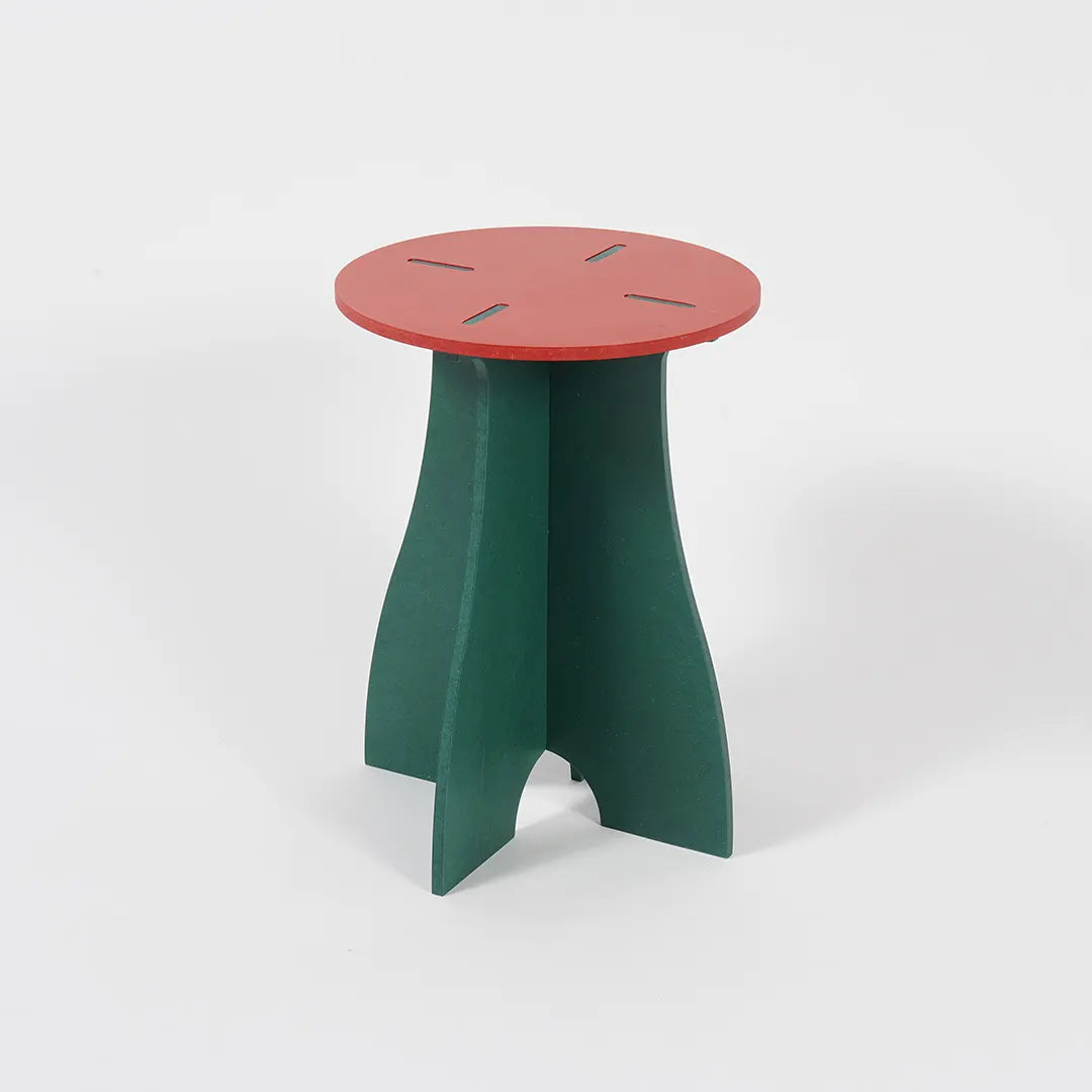 VIVIDNESS Assembled Stool RED