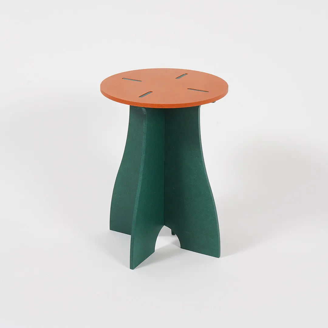 VIVIDNESS Assembled Stool ORANGE
