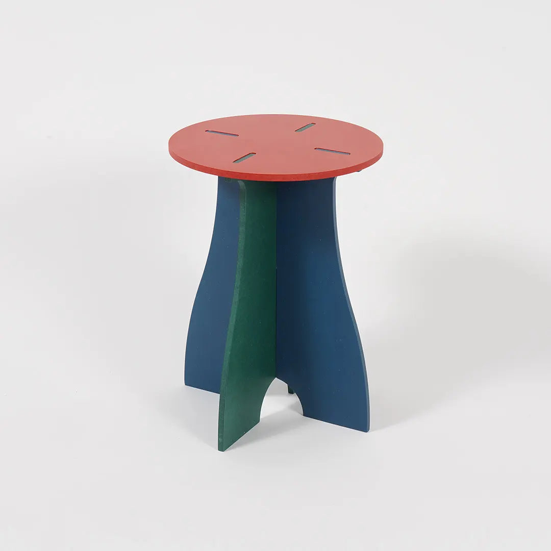 VIVIDNESS Assembled Stool RED