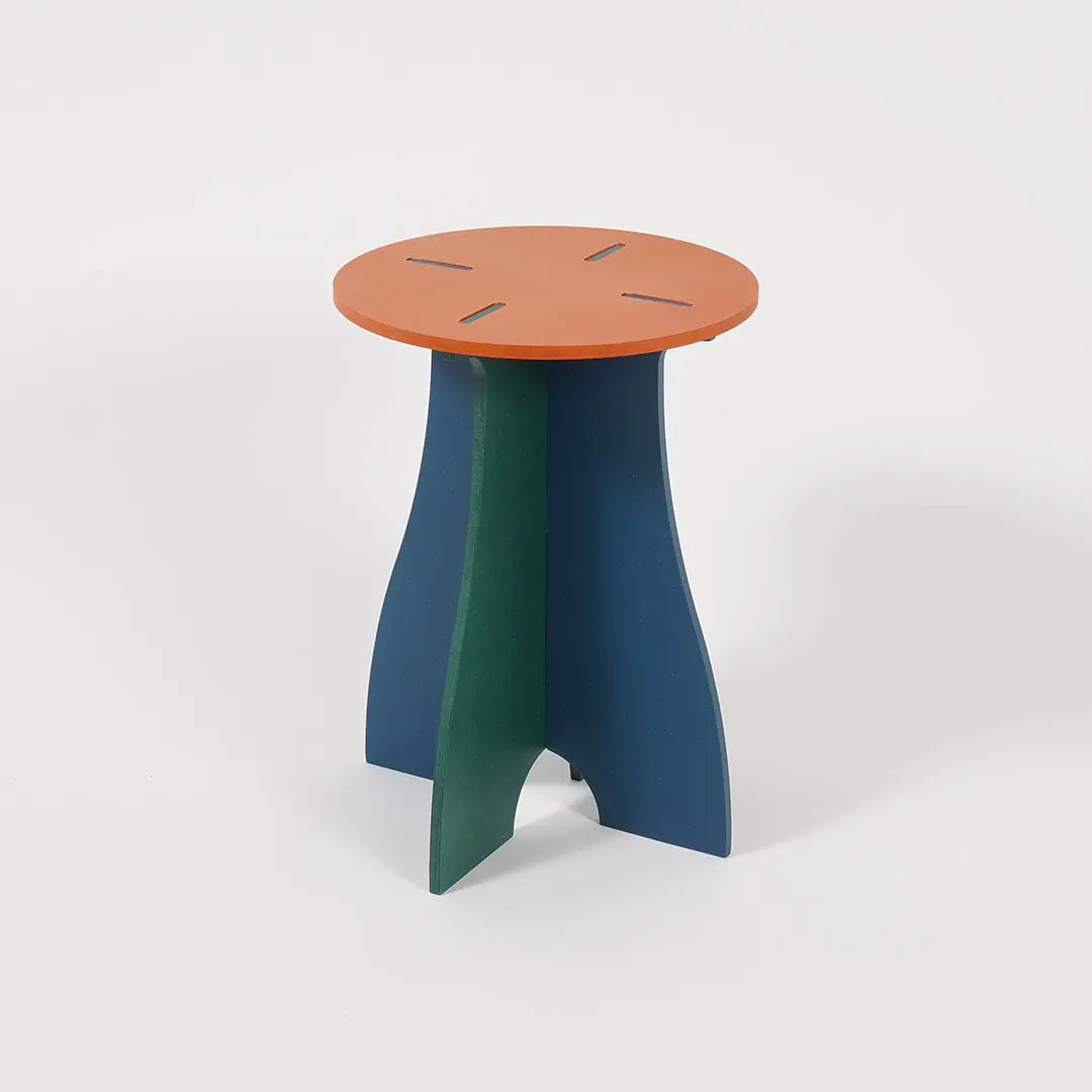 VIVIDNESS Assembled Stool ORANGE