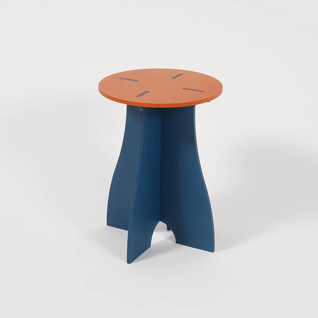 VIVIDNESS Assembled Stool ORANGE