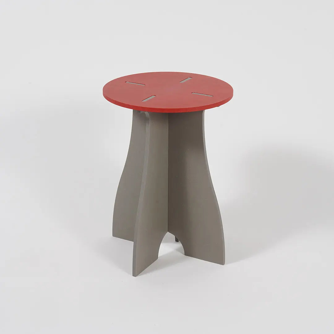 VIVIDNESS Assembled Stool RED