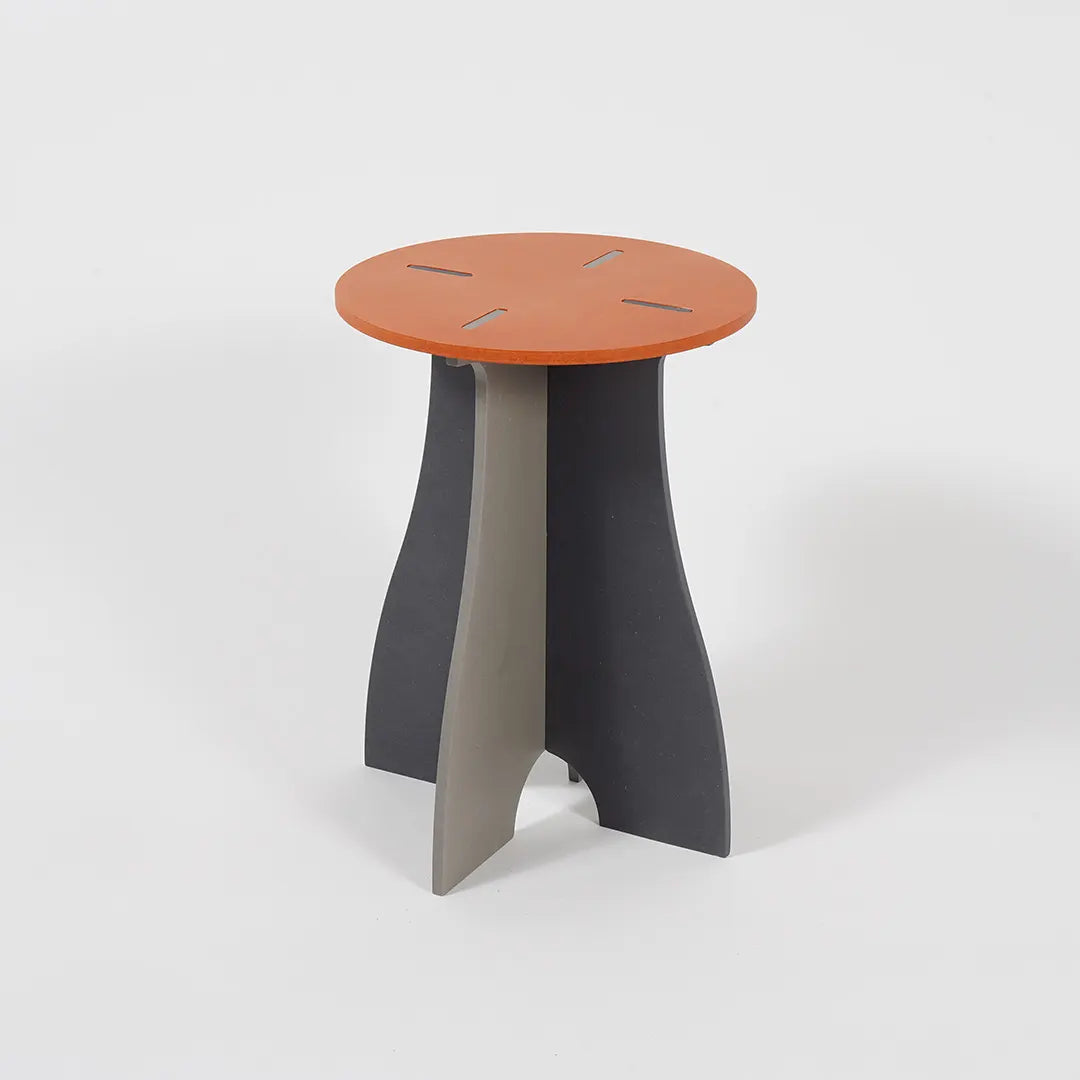 VIVIDNESS Assembled Stool ORANGE