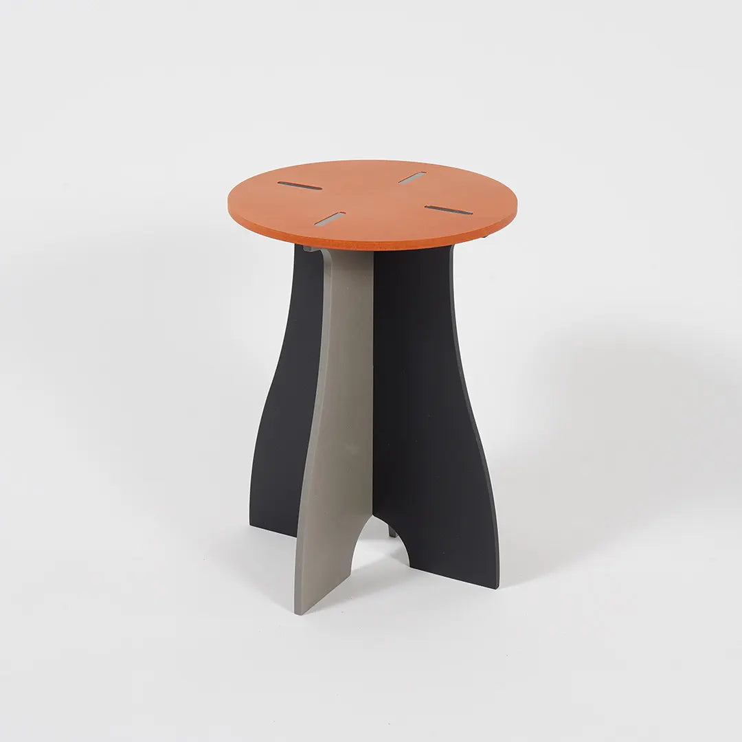 VIVIDNESS Assembled Stool ORANGE