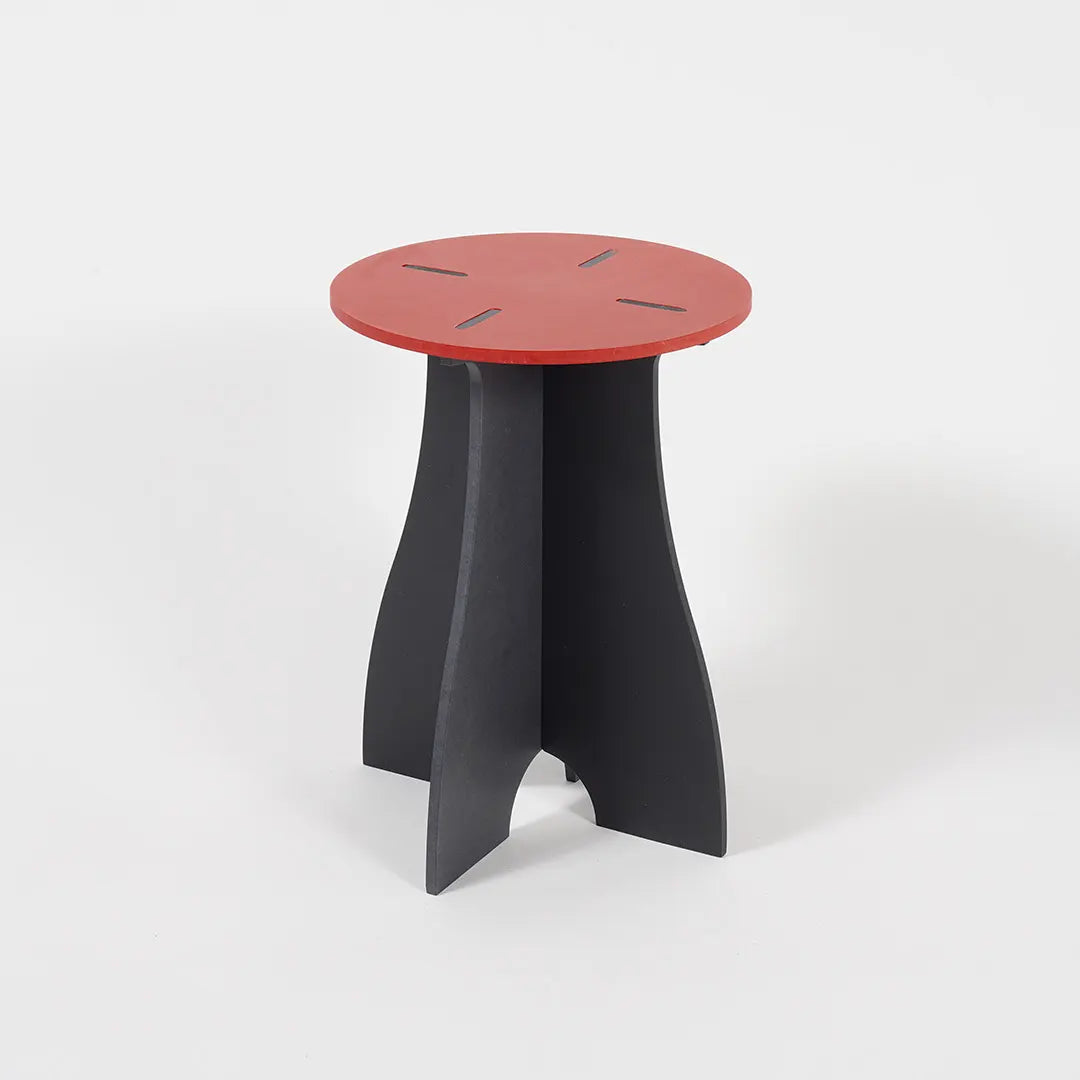 VIVIDNESS Assembled Stool RED