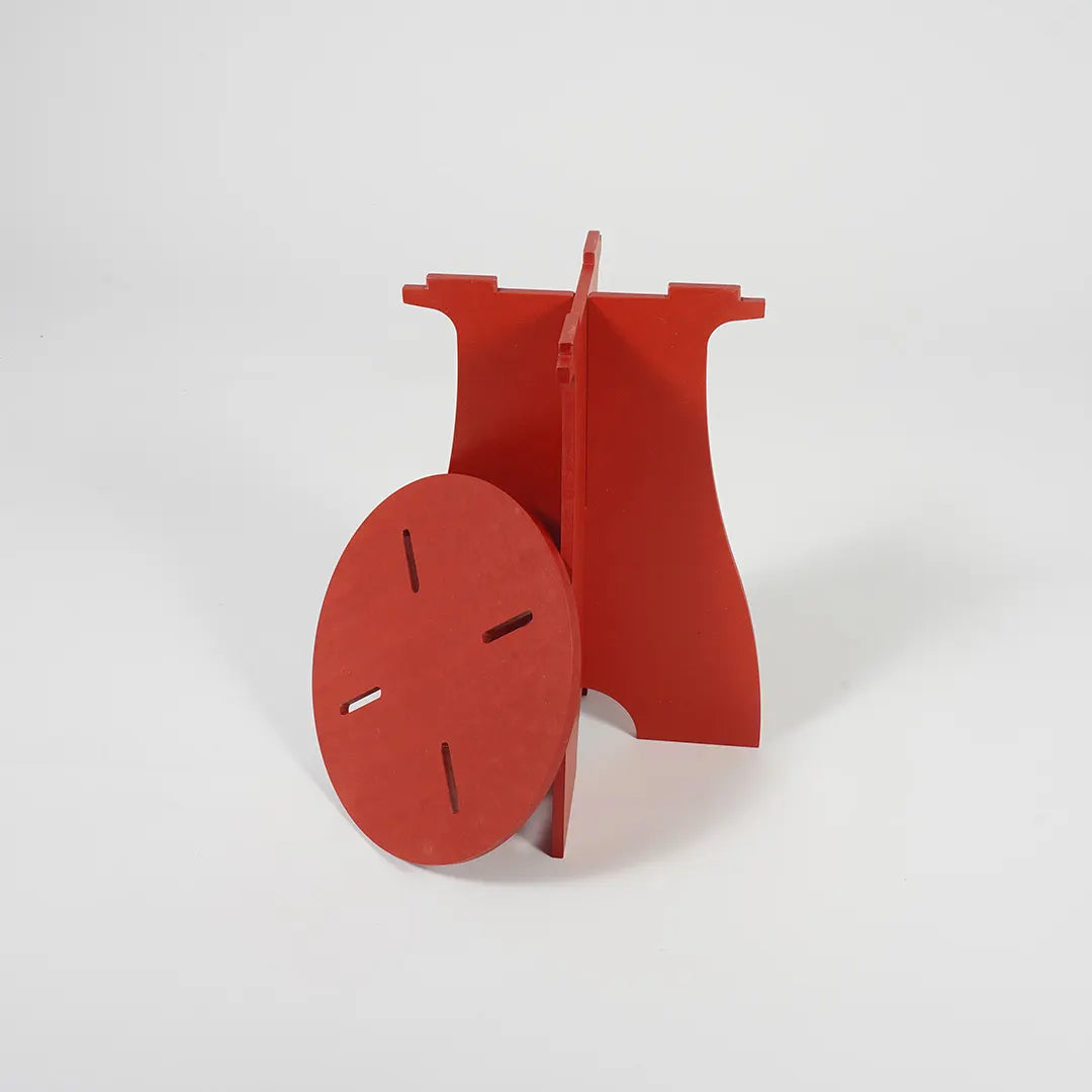 VIVIDNESS Assembled Stool RED