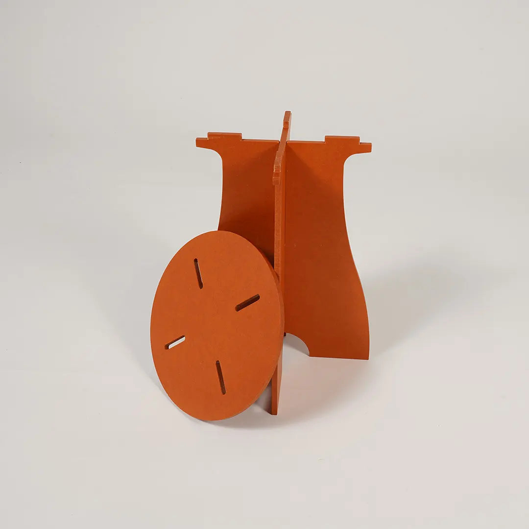 VIVIDNESS Assembled Stool ORANGE