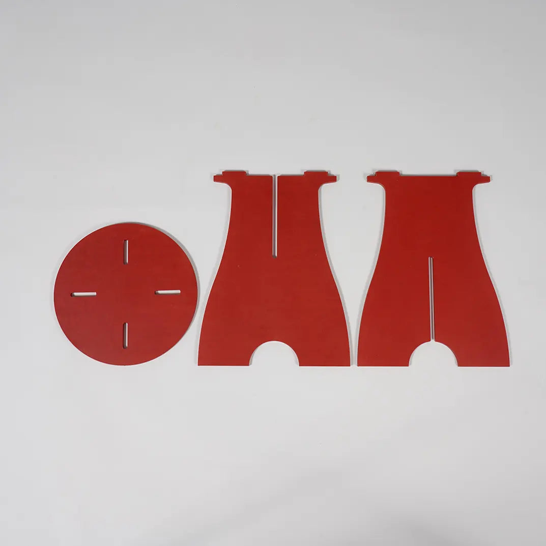 VIVIDNESS Assembled Stool RED