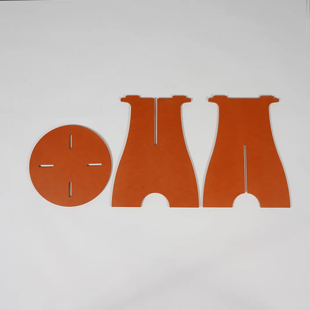 VIVIDNESS Assembled Stool ORANGE